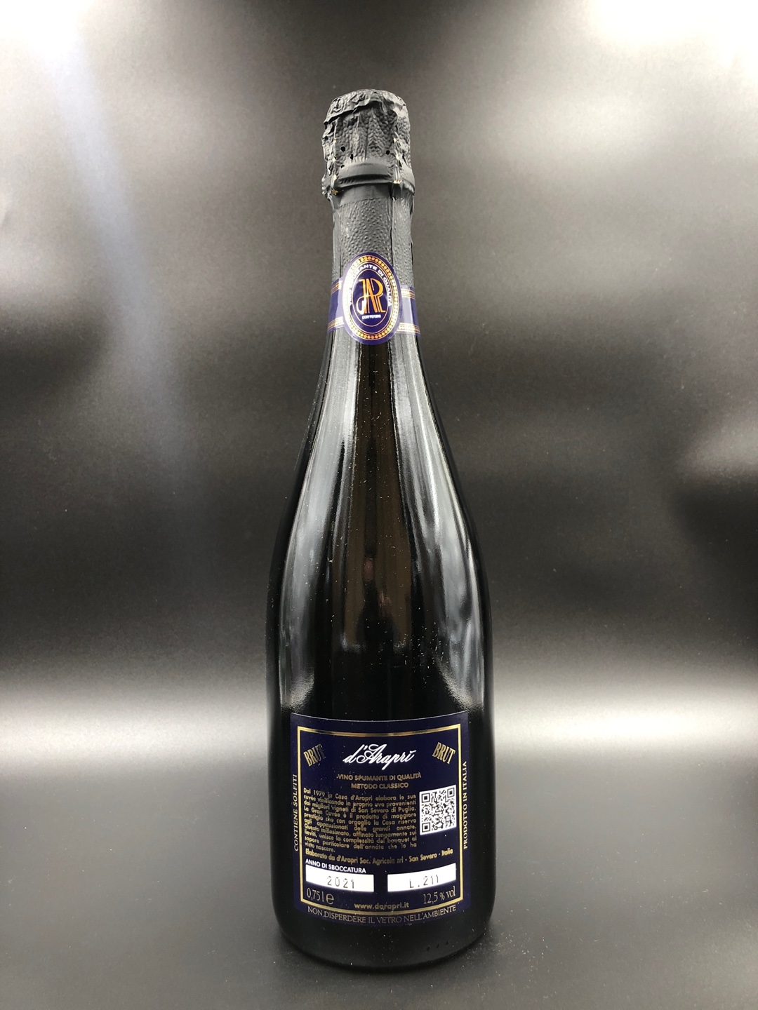 Gran Cuvee XXI Secolo Metodo Classico Brut 2015 d Araprì Botrytis